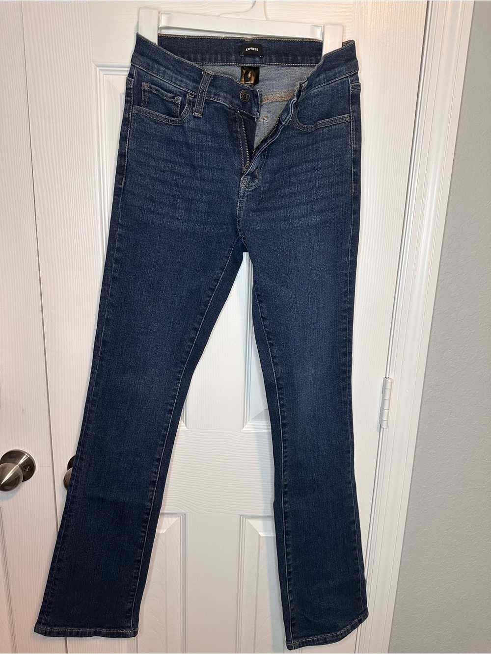 Express Women's Dark Blue Bootcut Jeans
